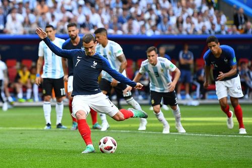 Griezmann takes penalty for France